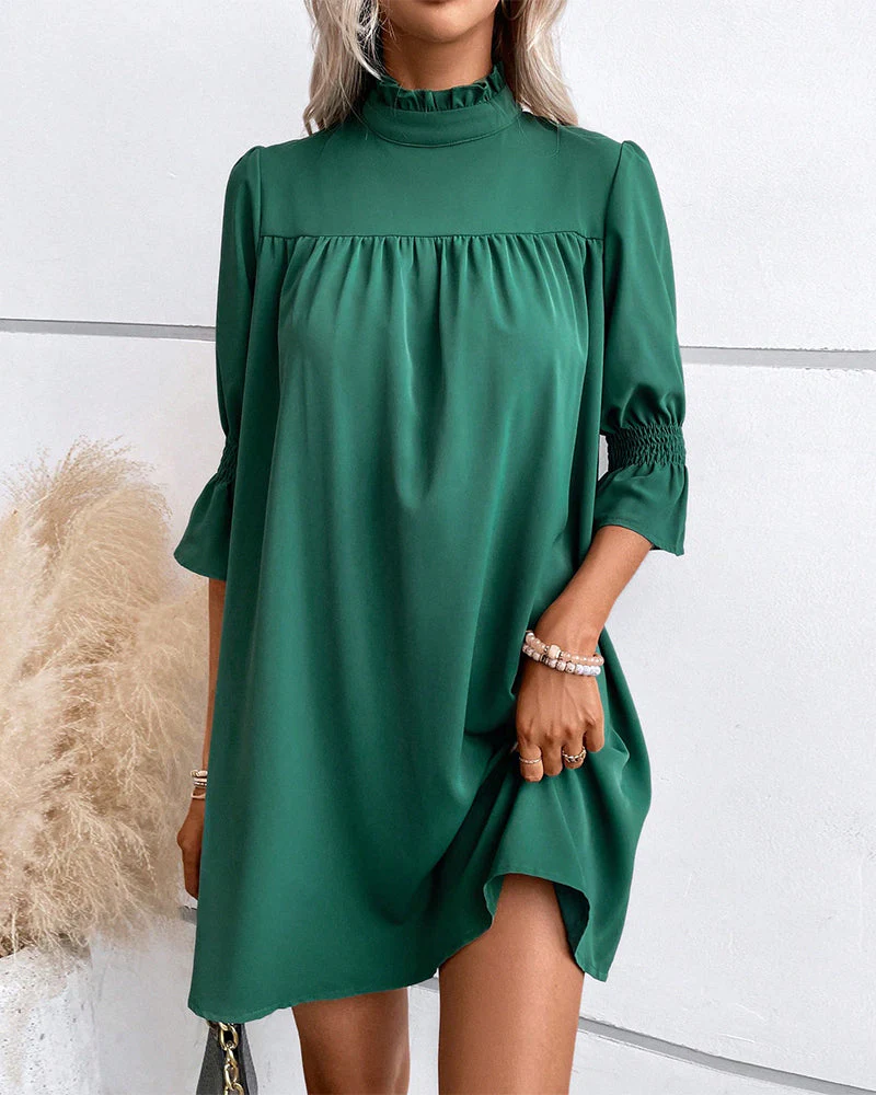 Naomi | Robe chic de couleur unie – Image 7