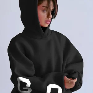 Kathy - Long sweat à capuche surdimensionné de luxe pour femmes