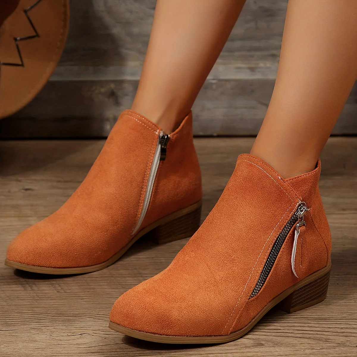Riyettaa - Bottes élégantes à fermeture éclair pour femmes – Image 6