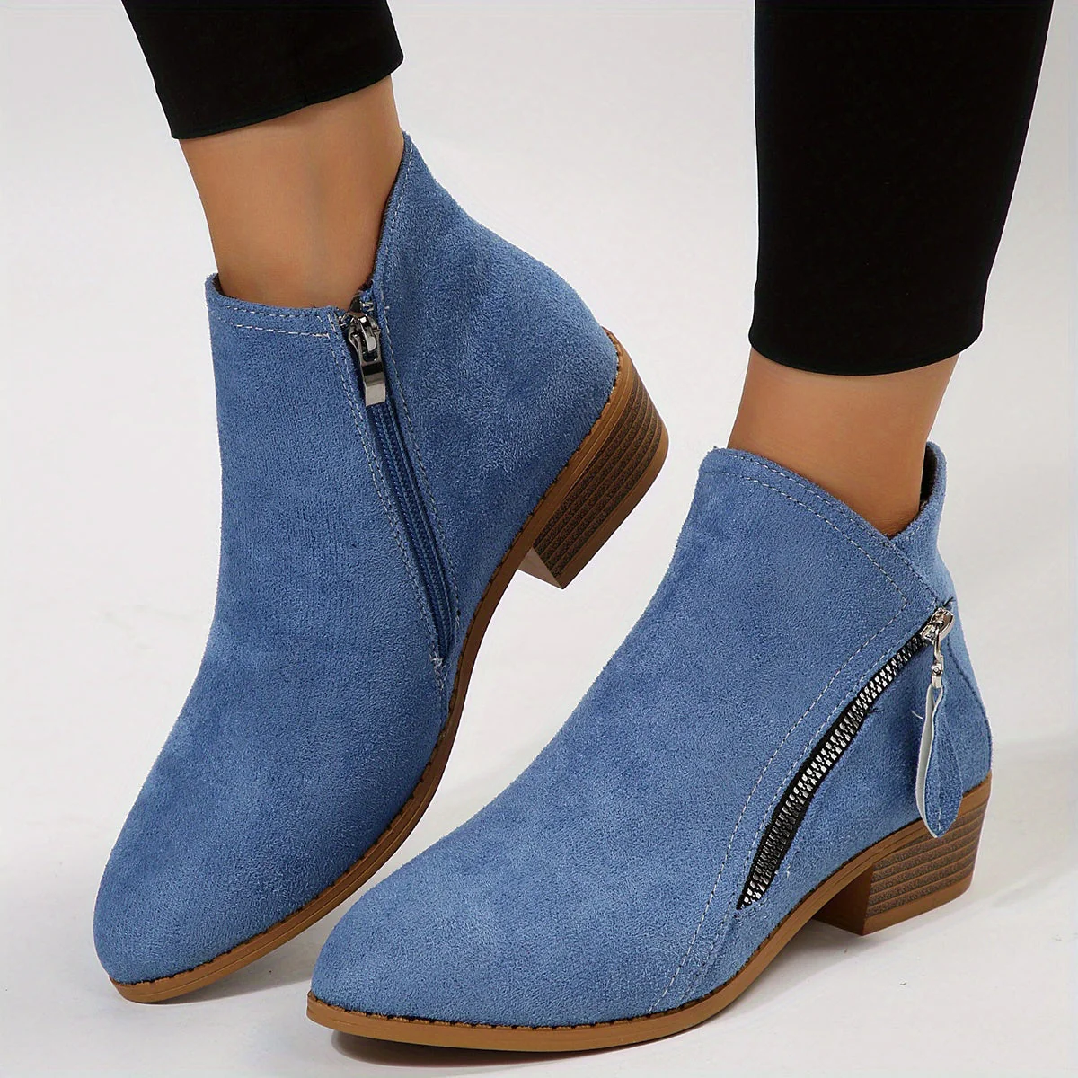 Riyettaa - Bottes élégantes à fermeture éclair pour femmes – Image 5
