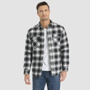 Chemise à carreaux à manches longues Jake pour hommes