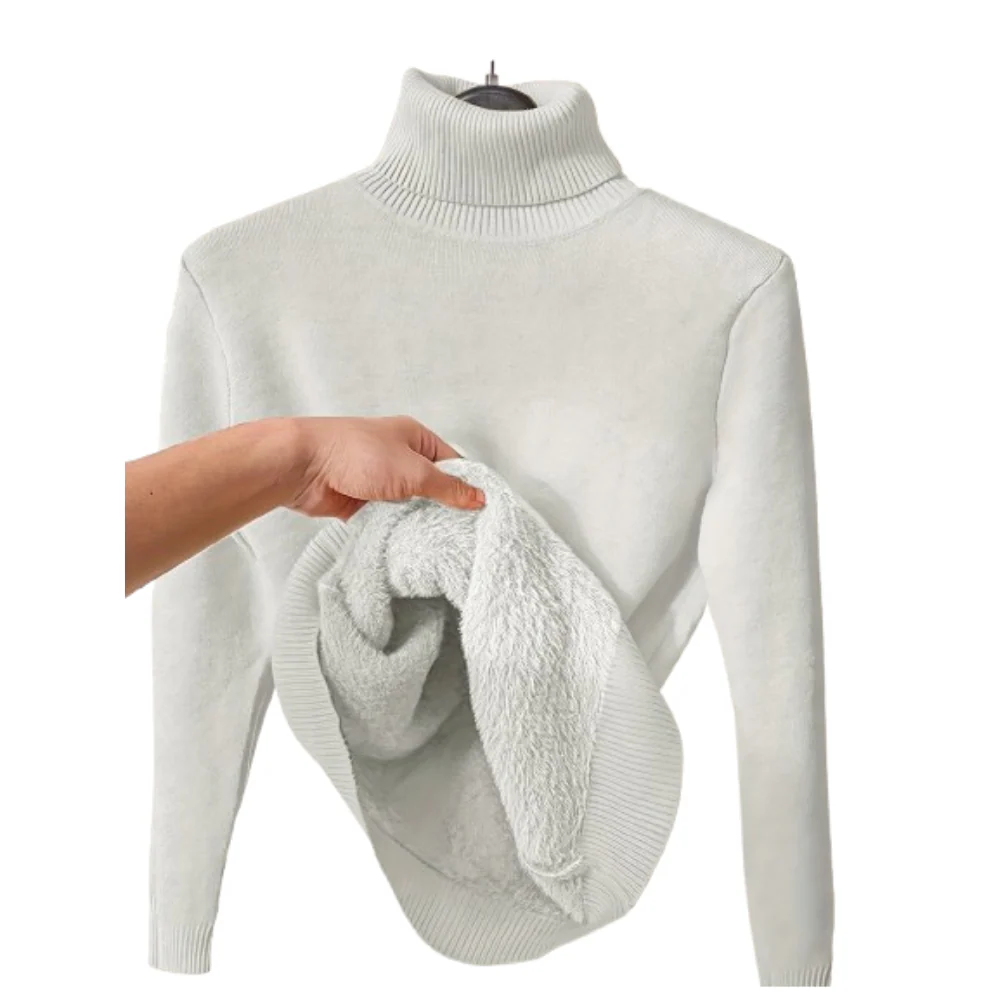 Alvira Women's Long Sleeve Turtleneck Sweater | Parfait pour l'élégance hivernale – Image 3