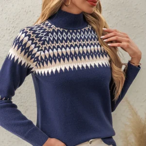 Maria | Pull d'hiver en tricot à manches longues pour femmes