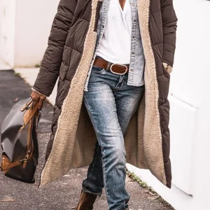 Luxueux manteau réversible doublé de fourrure - Collection FANNY