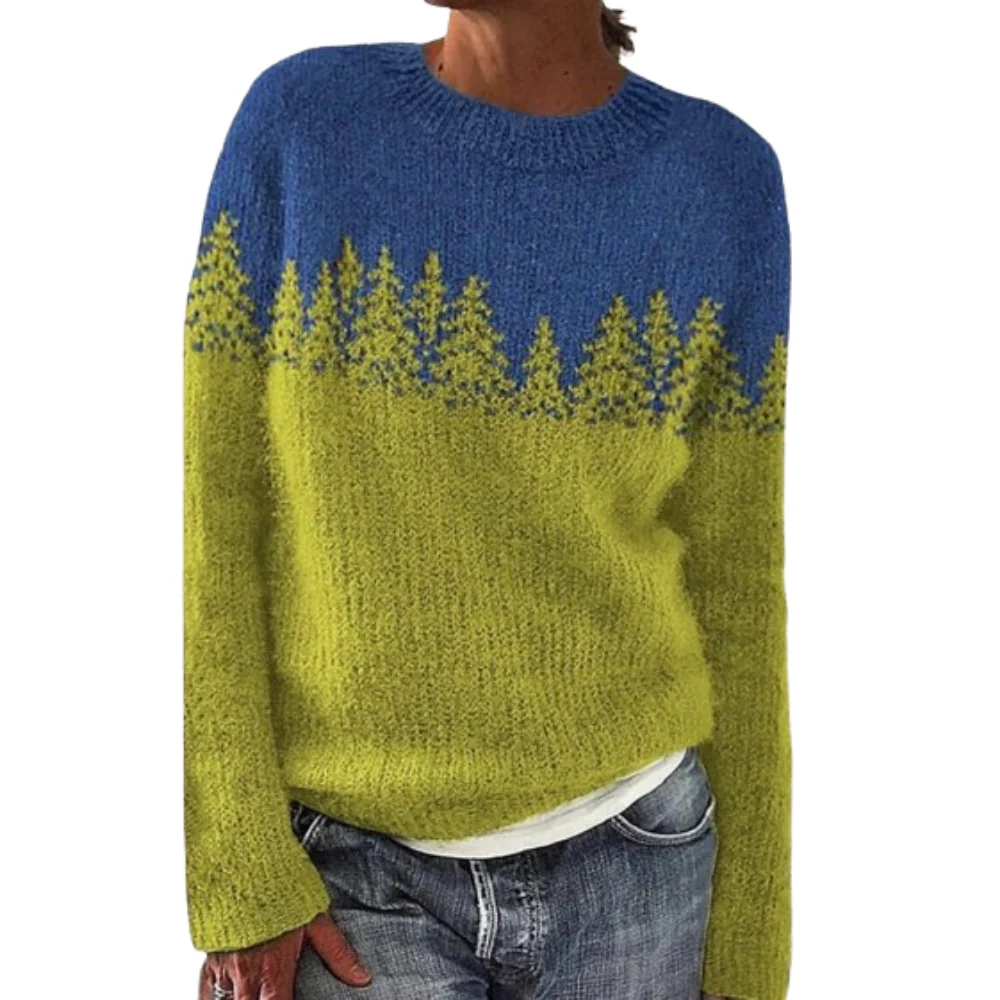 Brava | Pull tricoté féminin | Col rond fin – Image 3