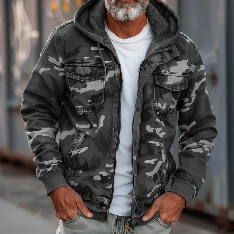 Fabian - Veste Cargo Camouflage Élégante – Image 5