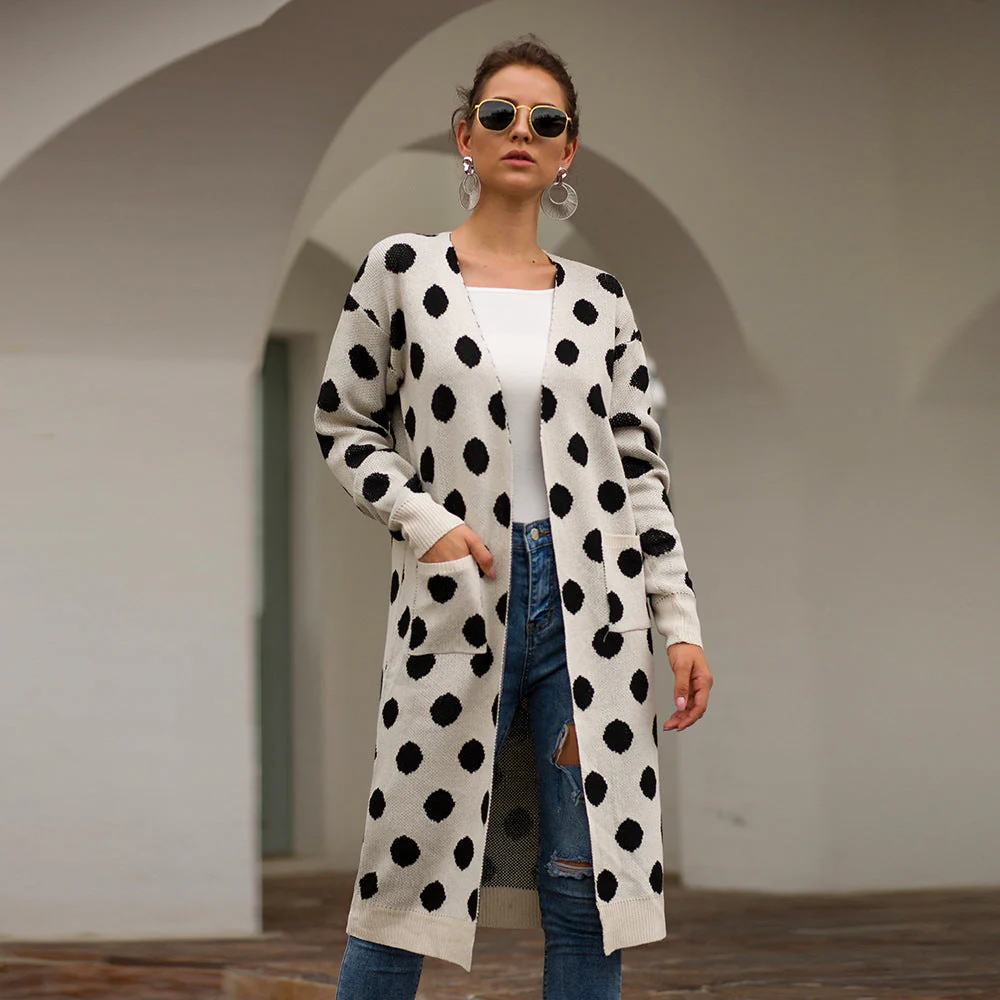 Pull à poches à motif vagues. – Image 4