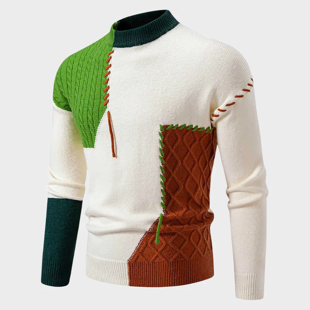 Ian - Pull Élégant À Blocs – Image 3