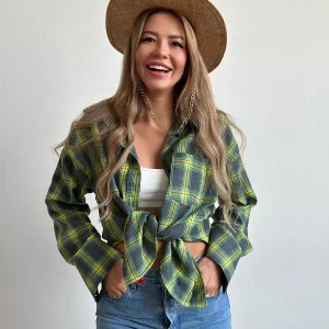 Carrie | Chemise en flanelle à carreaux élégante