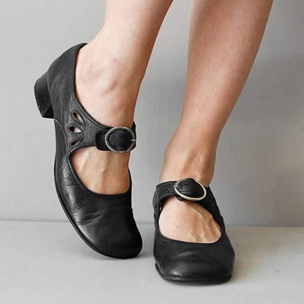Anika | Authentic Vintage Round Nose Shoes – Image 4