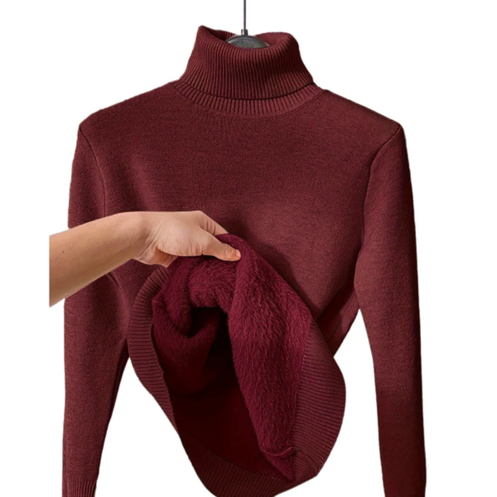 Alvira Women's Long Sleeve Turtleneck Sweater | Parfait pour l'élégance hivernale – Image 7