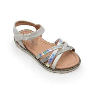 Sandales blanches/argentés