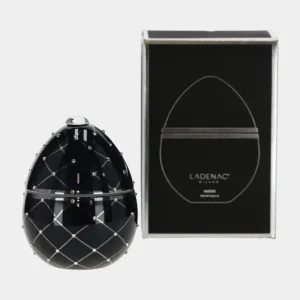 LADENAC Oeuf parfumé "Bois de Russie" en céramique bleue