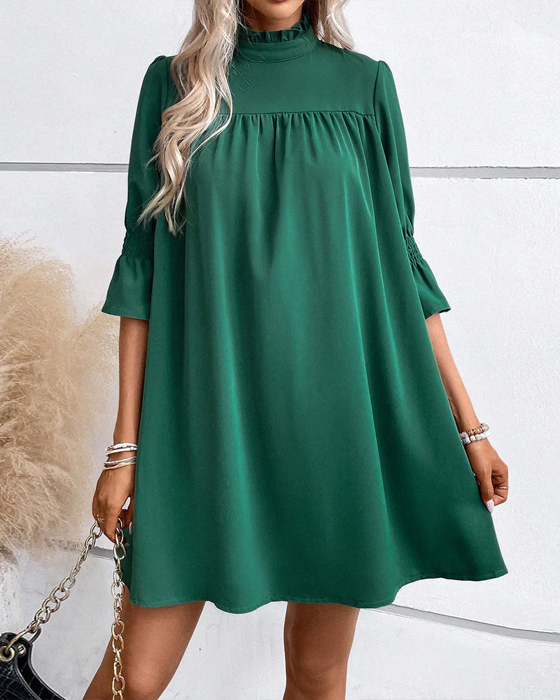 Naomi | Robe chic de couleur unie – Image 5