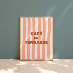 Affiche – Café en terrasse