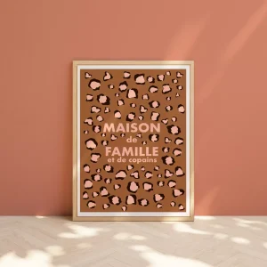 Affiche – Maison de famille léopard