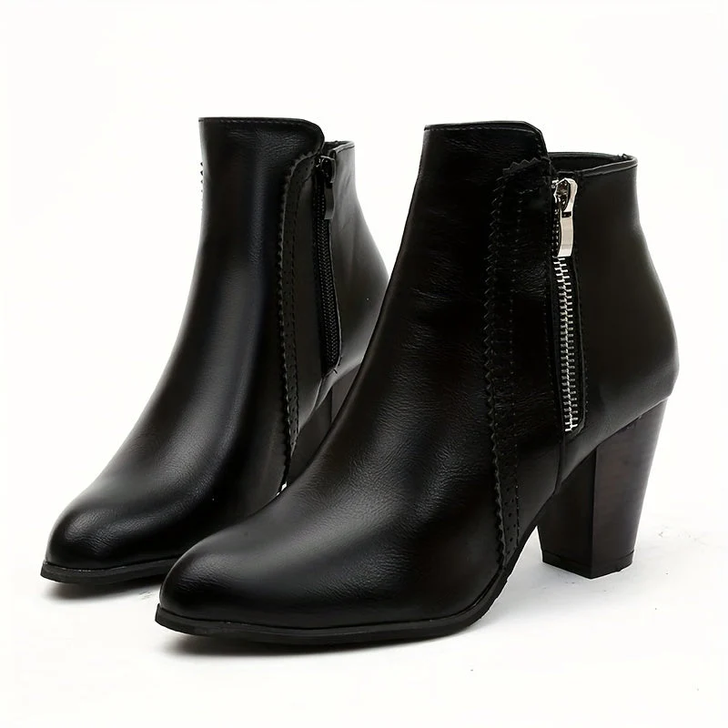 Lotte | Bottines tendance à nez rond et à talons hauts élégants – Image 6