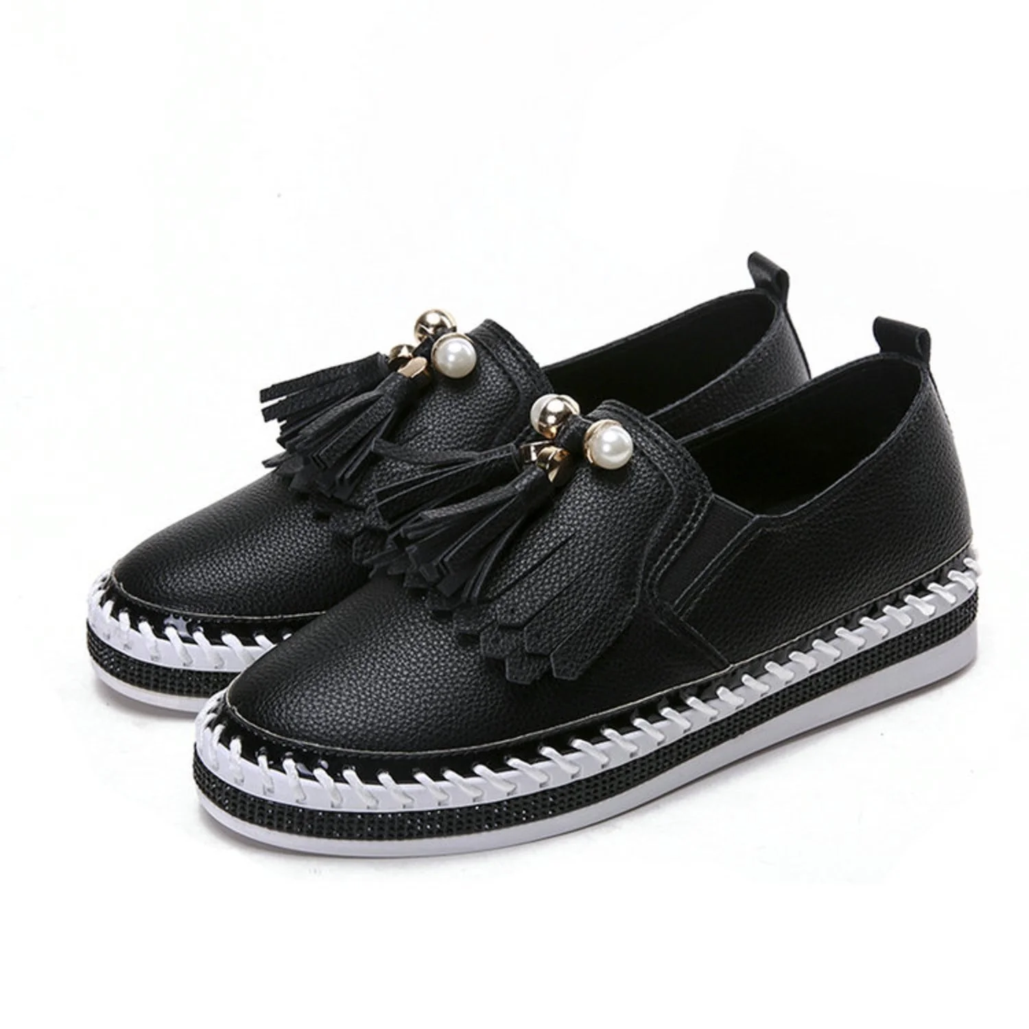 Any | Espadrilles glamour avec cristaux étincelants et semelle plate confortable – Image 7