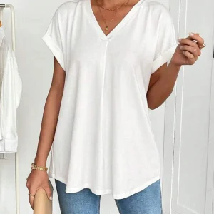 Estella - T-shirt Patchwork Décontracté