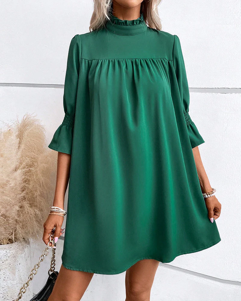 Naomi | Robe chic de couleur unie – Image 3