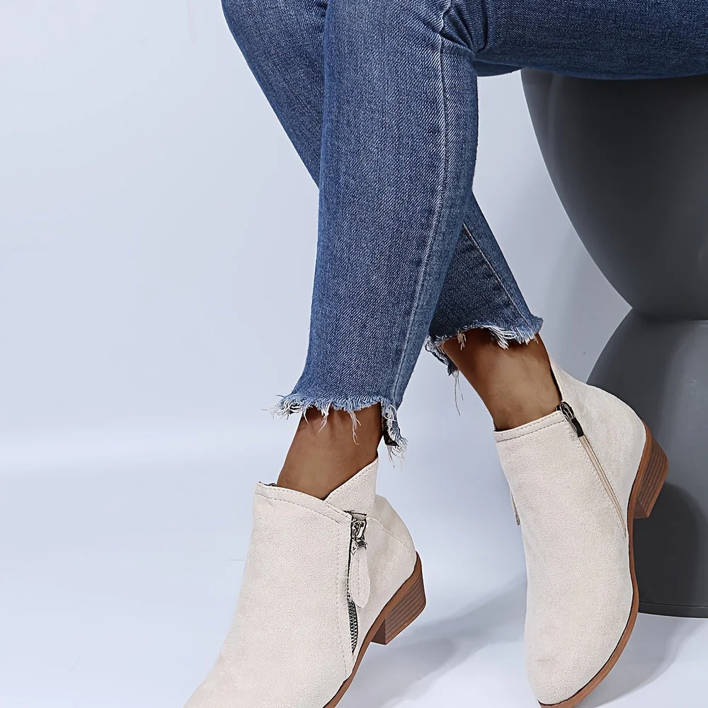 Riyettaa - Bottes élégantes à fermeture éclair pour femmes – Image 3