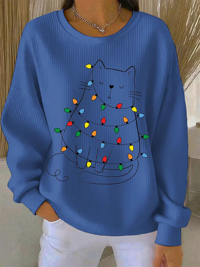 Alba | Pull de Noël avec motif chat – Image 4
