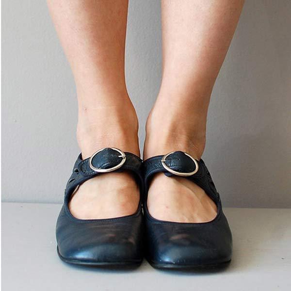 Anika | Authentic Vintage Round Nose Shoes – Image 6