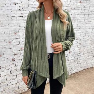 Cardigan décontracté en tricot chic