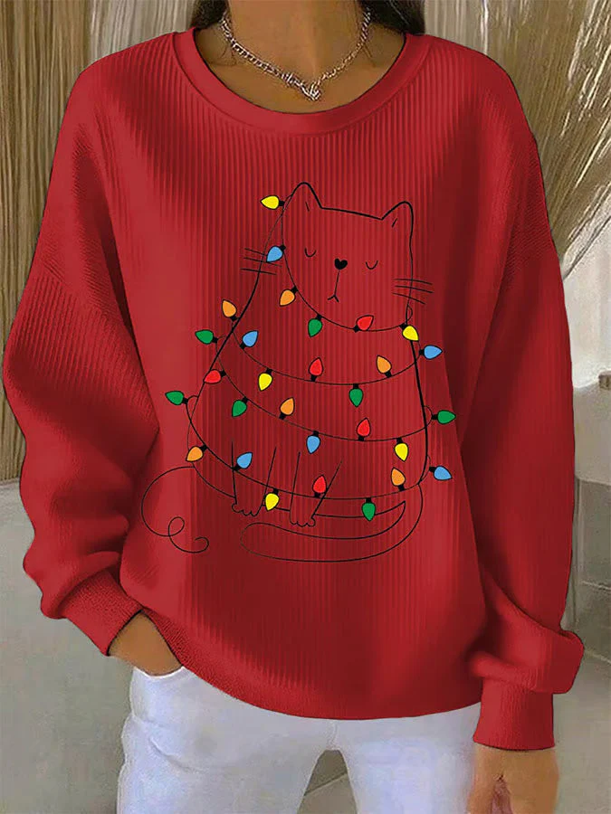 Alba | Pull de Noël avec motif chat – Image 5