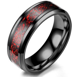 Bague Dragon Celte (Acier)