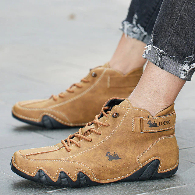 Decks | Chaussures de luxe antidérapantes pour pieds nus en cuir véritable pour un confort ultime (unisexe)