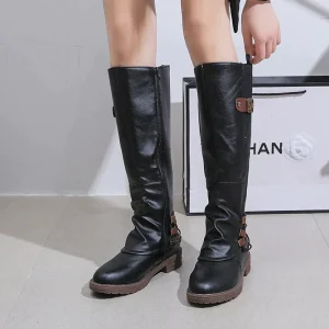 Nefelli - Bottes élégantes à hauteur de genou pour femmes pour un look intemporel