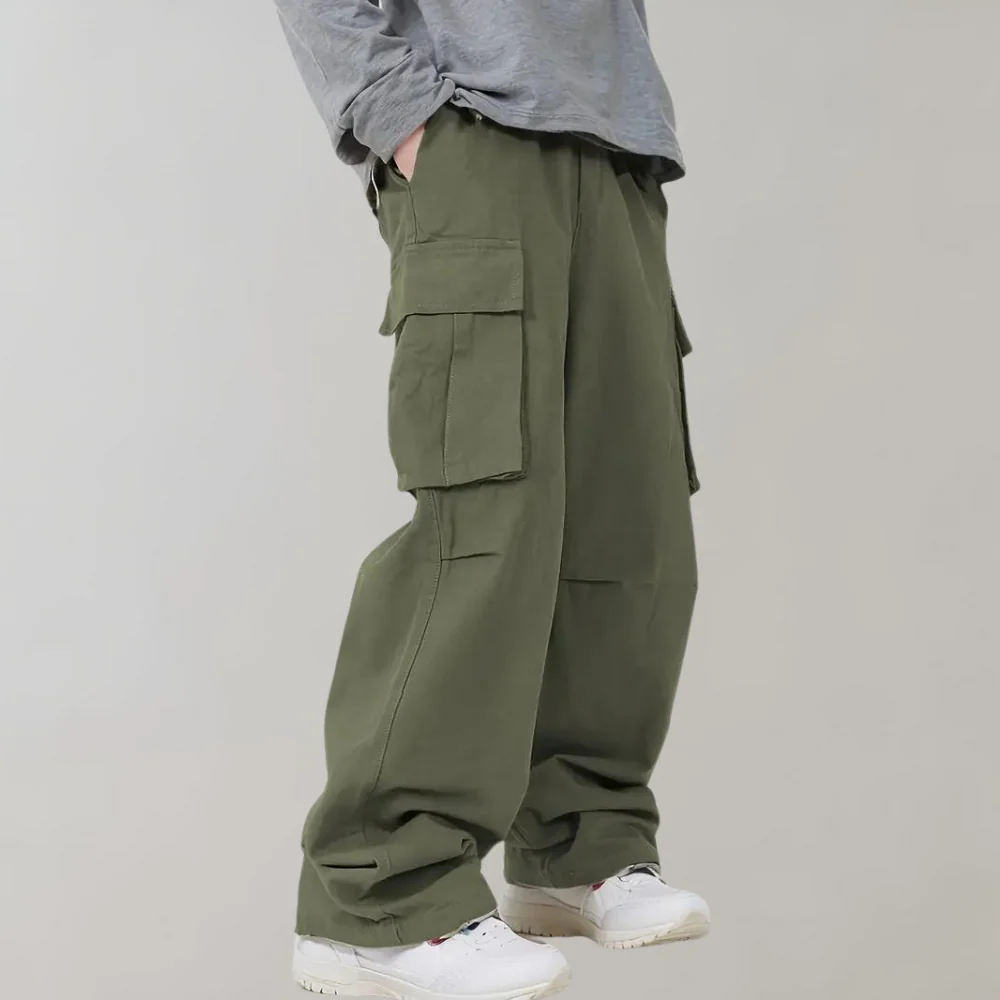 Asger - Str stylish Straight-Leg Cargo Pants pour hommes – Image 2