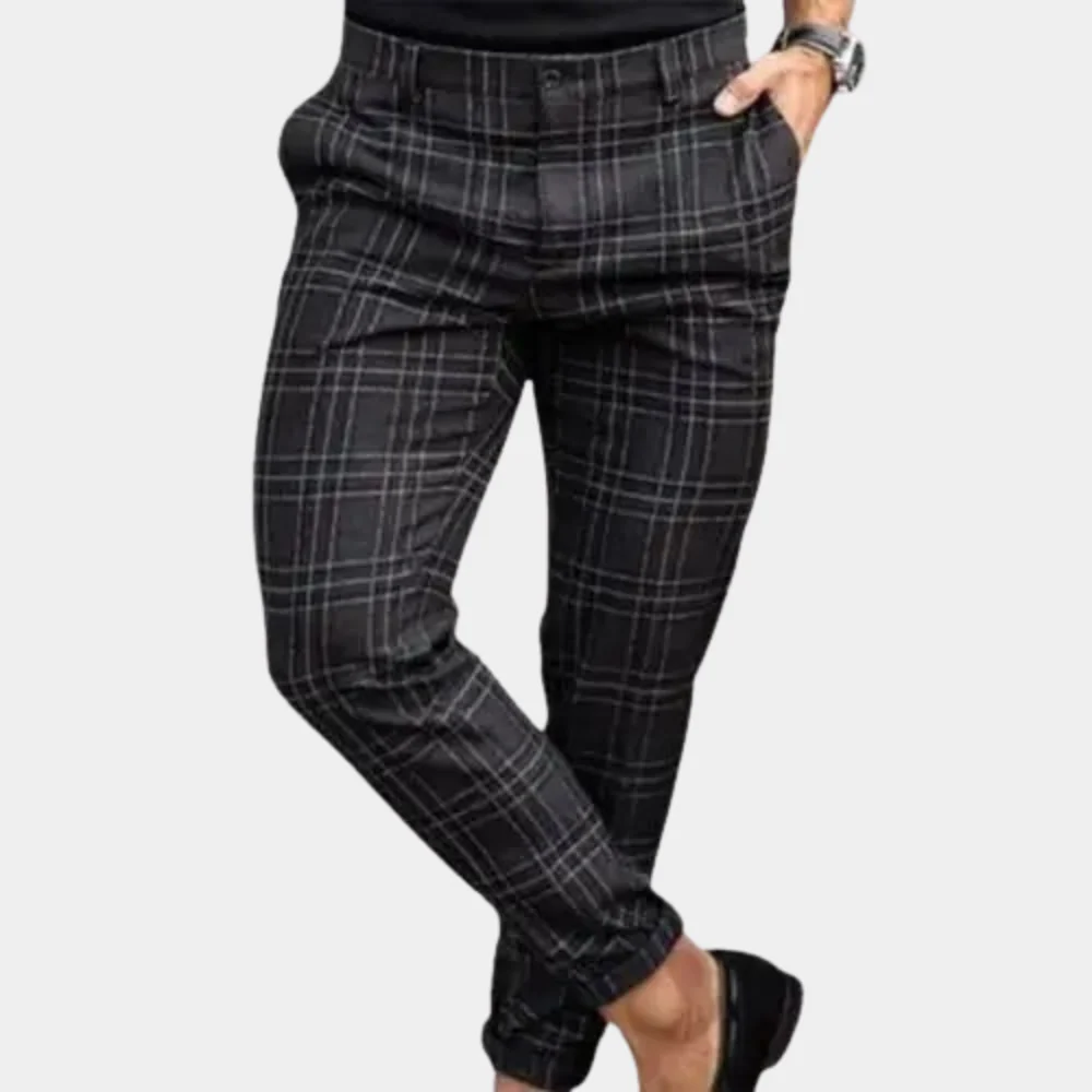 Delmore - Pantalon à carreaux élégant pour hommes – Image 6