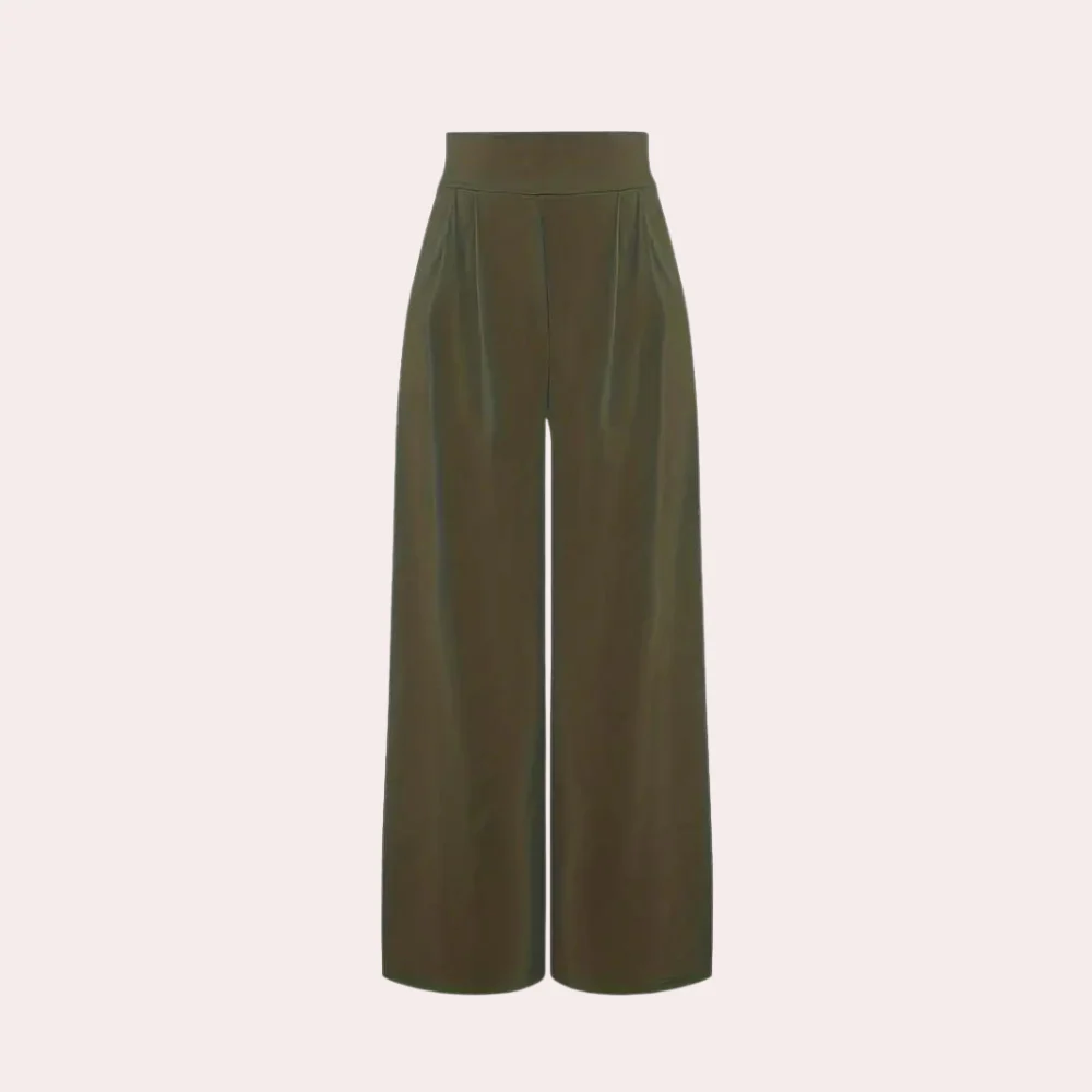 Agnesia - Pantalon évasé élégant et confortable pour femmes – Image 7