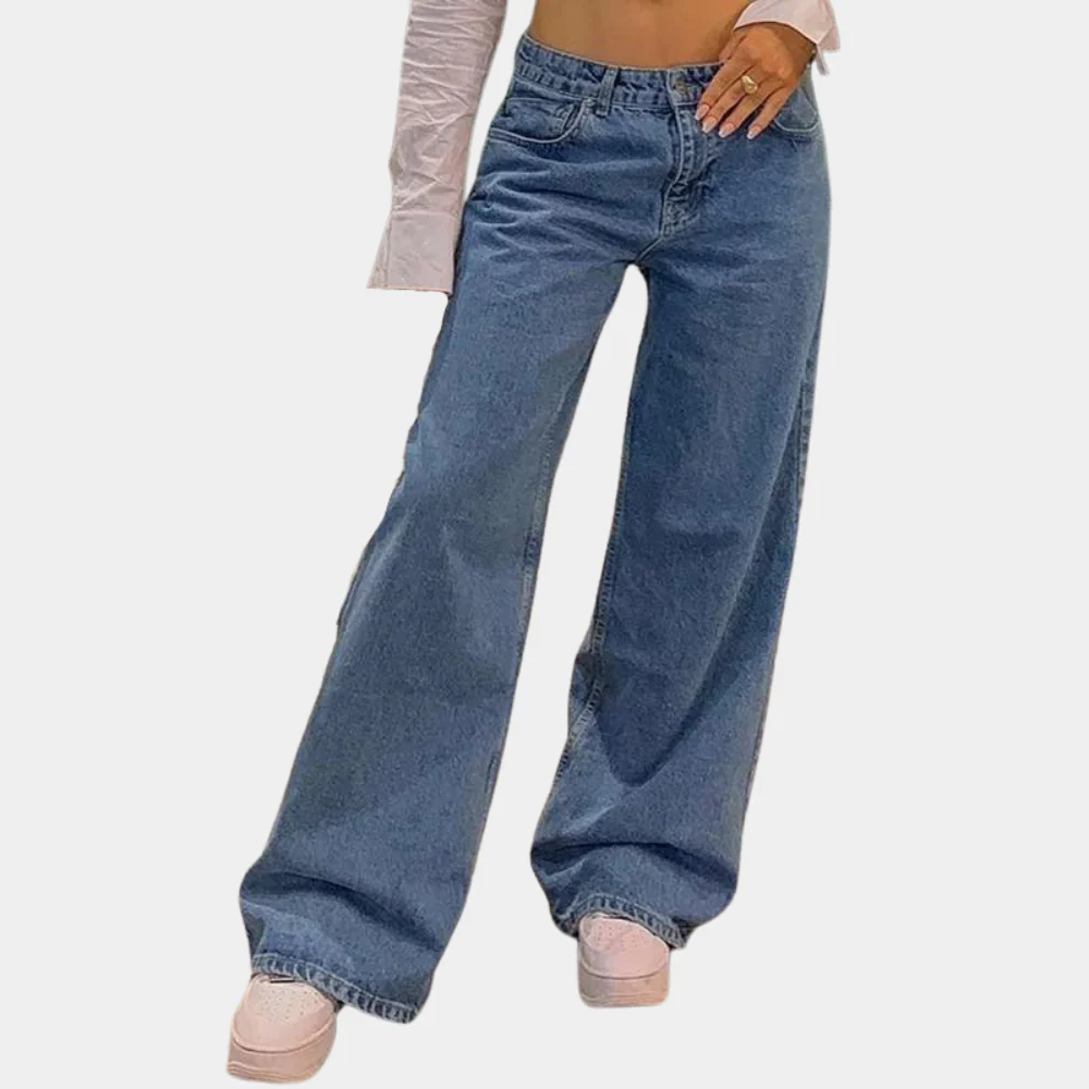 Jeans for femmes, élégants et confortables, avec des jambes larges pour une coupe flatteuse – Image 4