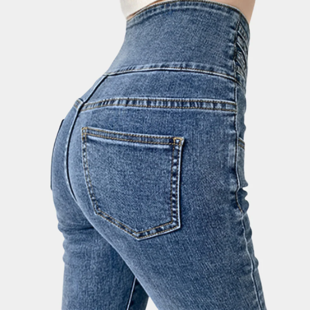 Jeans taille haute tendance pour femmes – Image 3