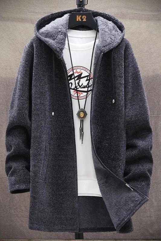 Dominique™ - Veste longue en coton avec ou sans capuche – Image 5