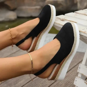 Espadrilles élégantes en daim noir fabriquées à la main par Mex