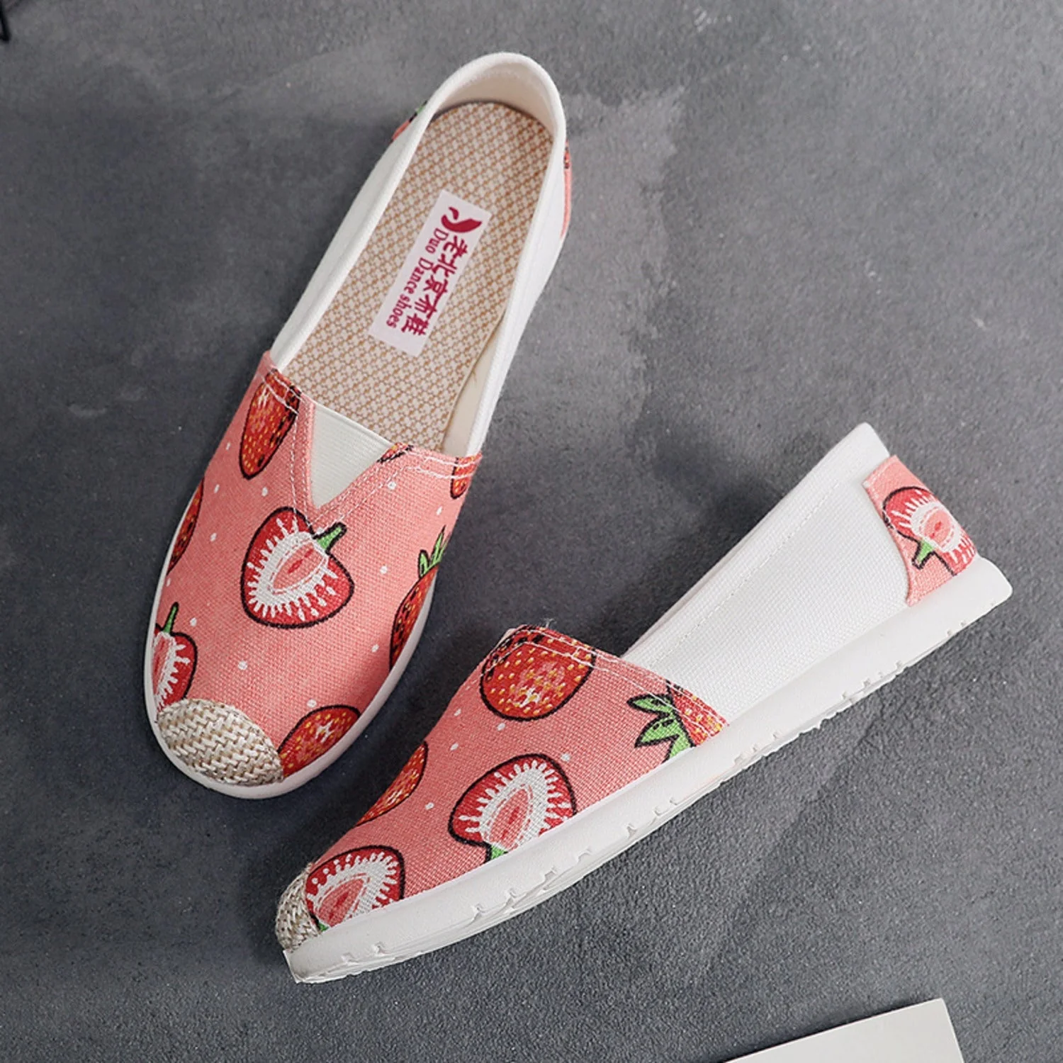 Lois | Espadrilles plates en toile imprimée de style bohème pour une démarche estivale élégante – Image 6