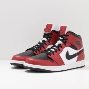 Air Jordan 1 Mid Chicago Black Toe