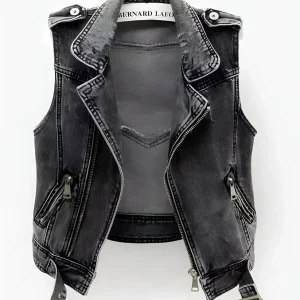 Gwenaëlle - Elegant Denim Cardigan for Women