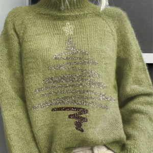 Laura | Pull de Noël avec sapin de Noël étincelant