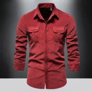 Chemise en velours côtelé Chic Bowie