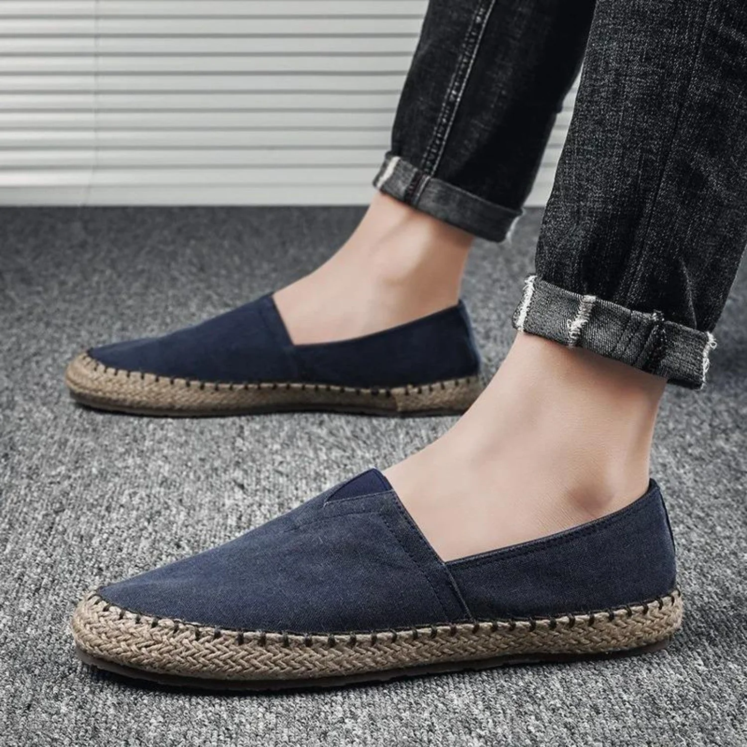 Karin | Espadrilles tendance en toile contrastée pour une beauté tranquille – Image 7