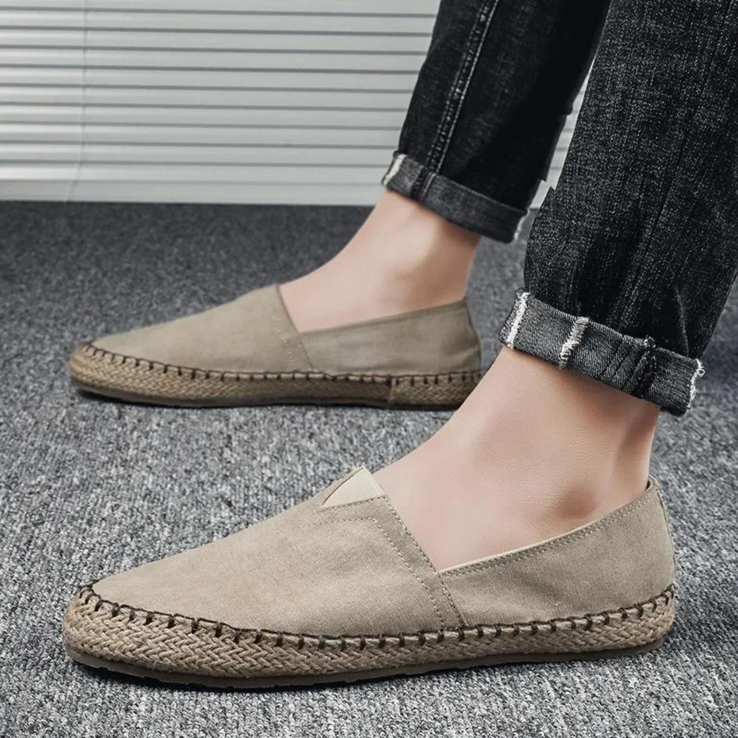 Karin | Espadrilles tendance en toile contrastée pour une beauté tranquille – Image 5