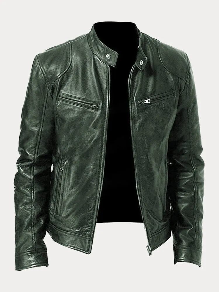 Édouard™ - Veste en cuir décontractée – Image 2