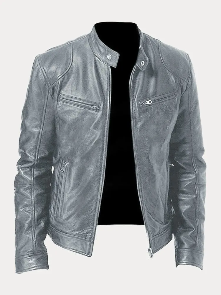 Édouard™ - Veste en cuir décontractée – Image 8