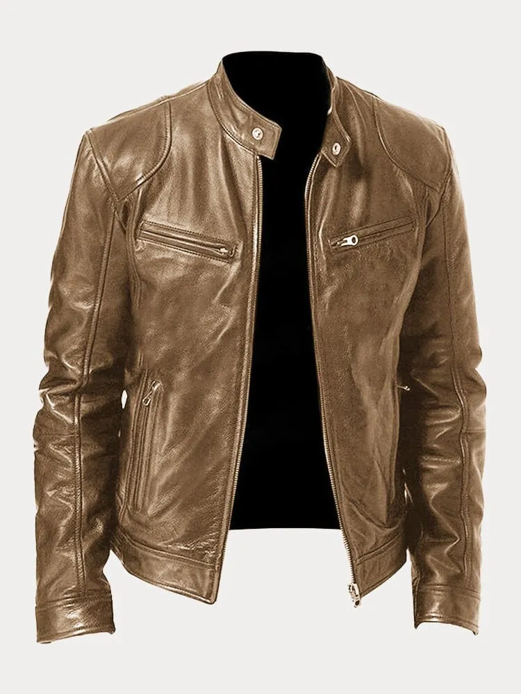 Édouard™ - Veste en cuir décontractée – Image 4