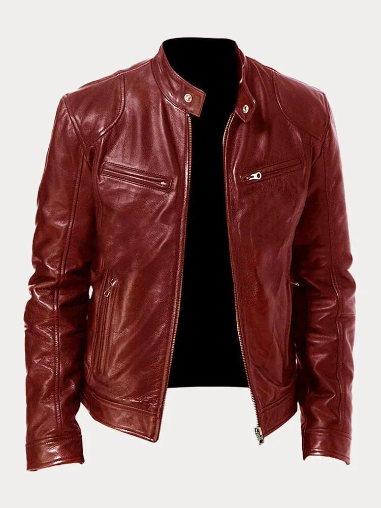 Édouard™ - Veste en cuir décontractée – Image 3